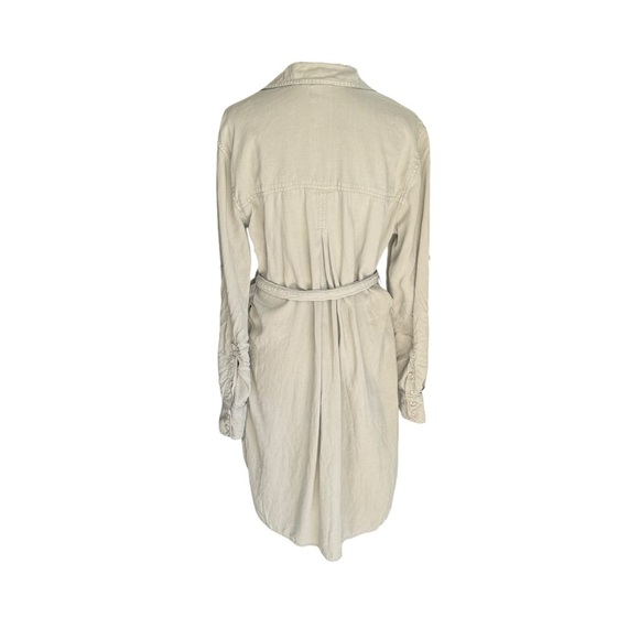 Cloth and Stone - Utility Long Sleeve Button Down Mini Dress Sz M - Picture 5 of 11